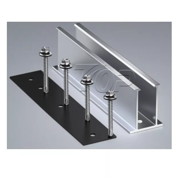 Teilatu metalikoko eguzki-panelak muntatzeko Mini Rail
